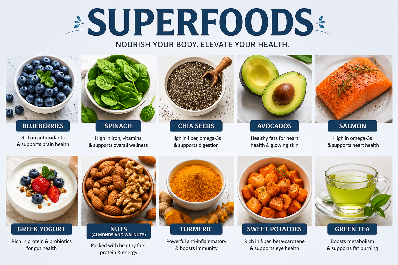 Top 10 Superfoods to Add to Your Diet