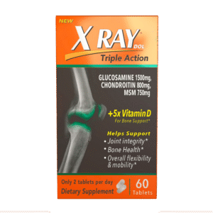 XRay Triple Action Joint Health Supplement with Vitamin D, 60 Count